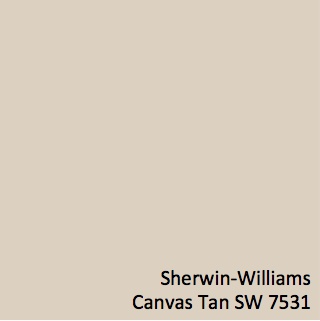 Sherwin Williams Canvas Tan SW 7531 Swatch